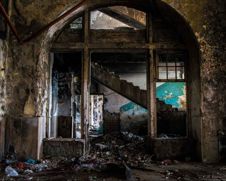 Shambles of a homes interior